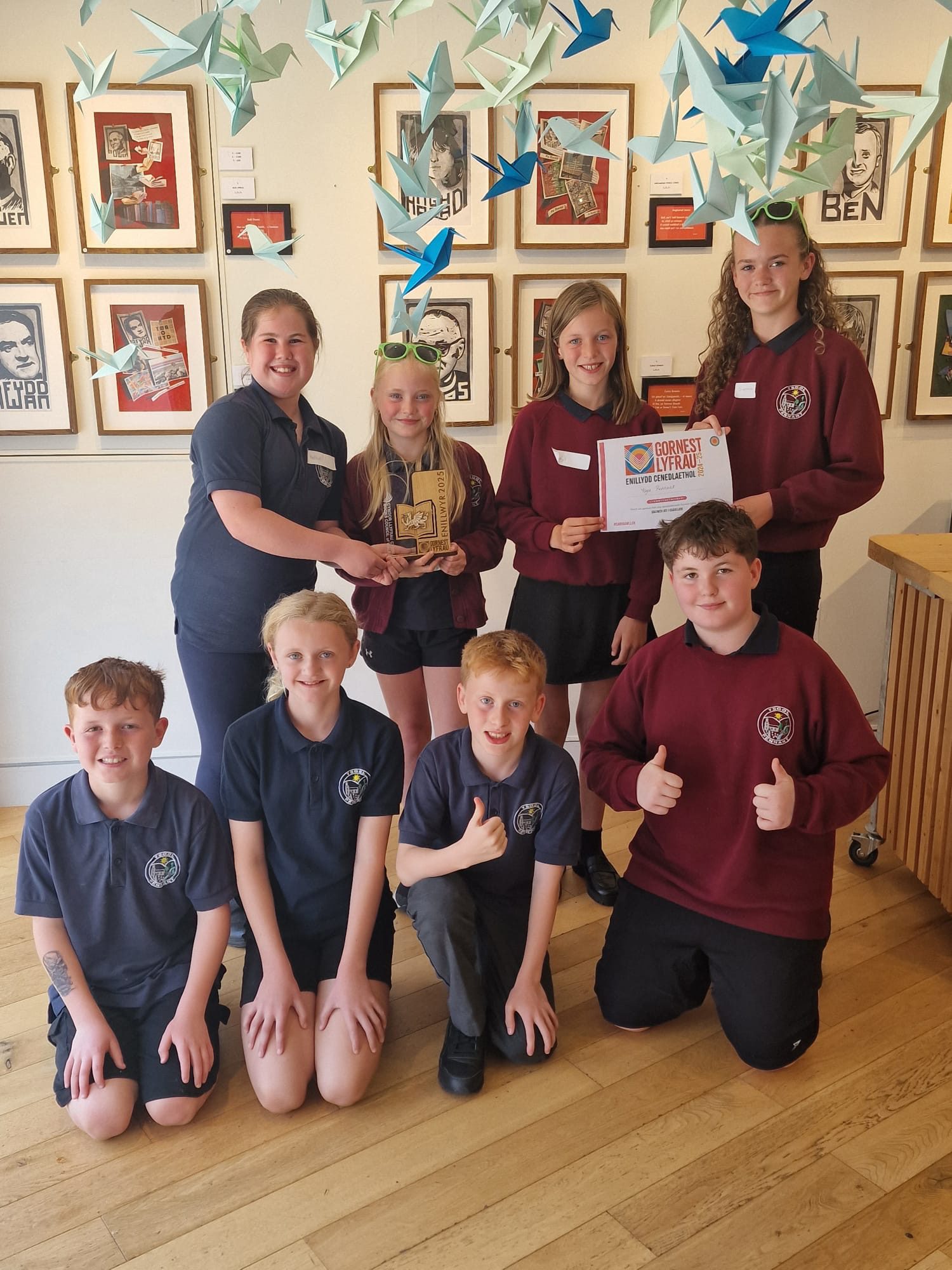 Pupils of Ysgol Pennant
