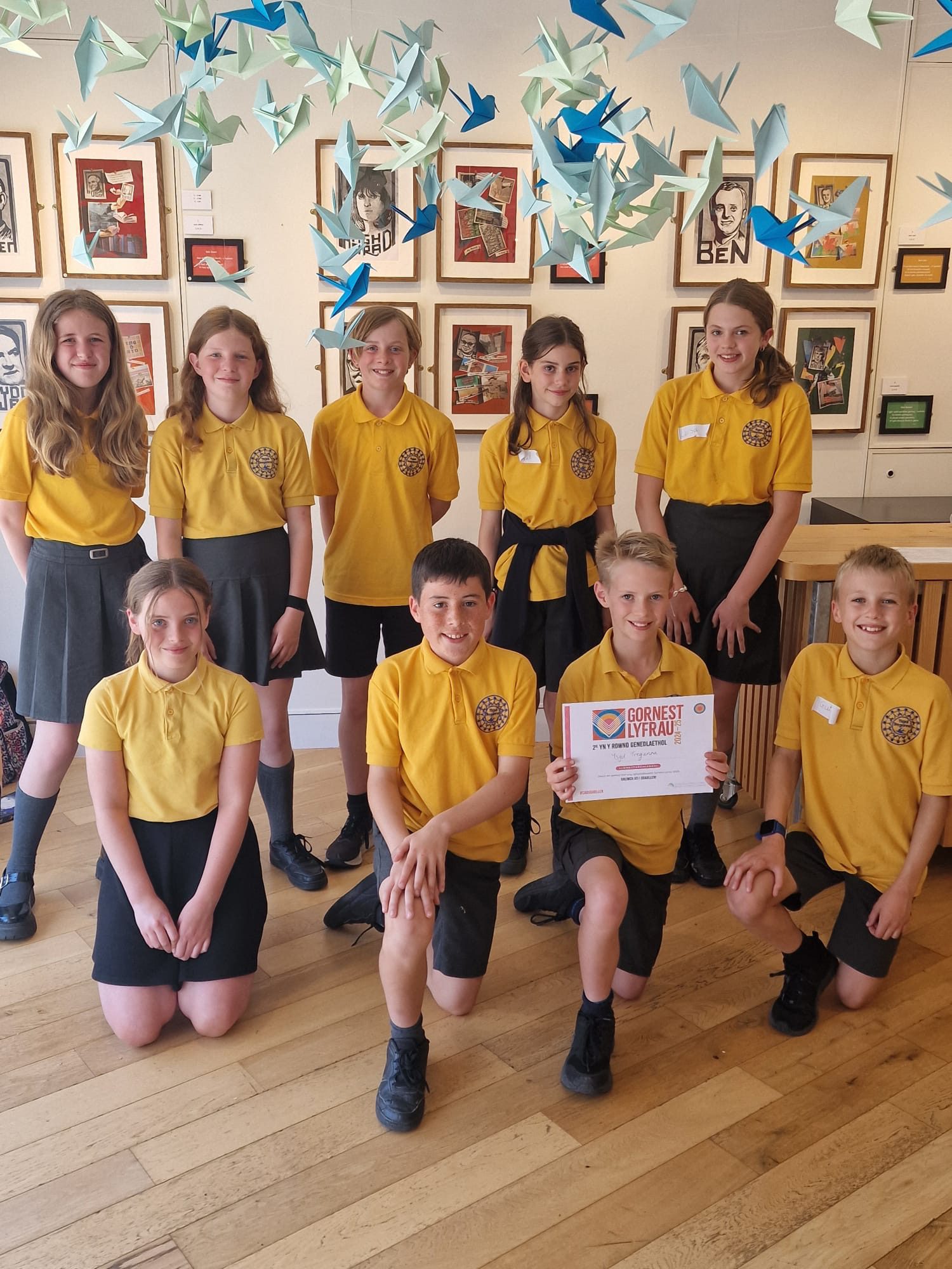 Pupils of Ysgol Pontyberem