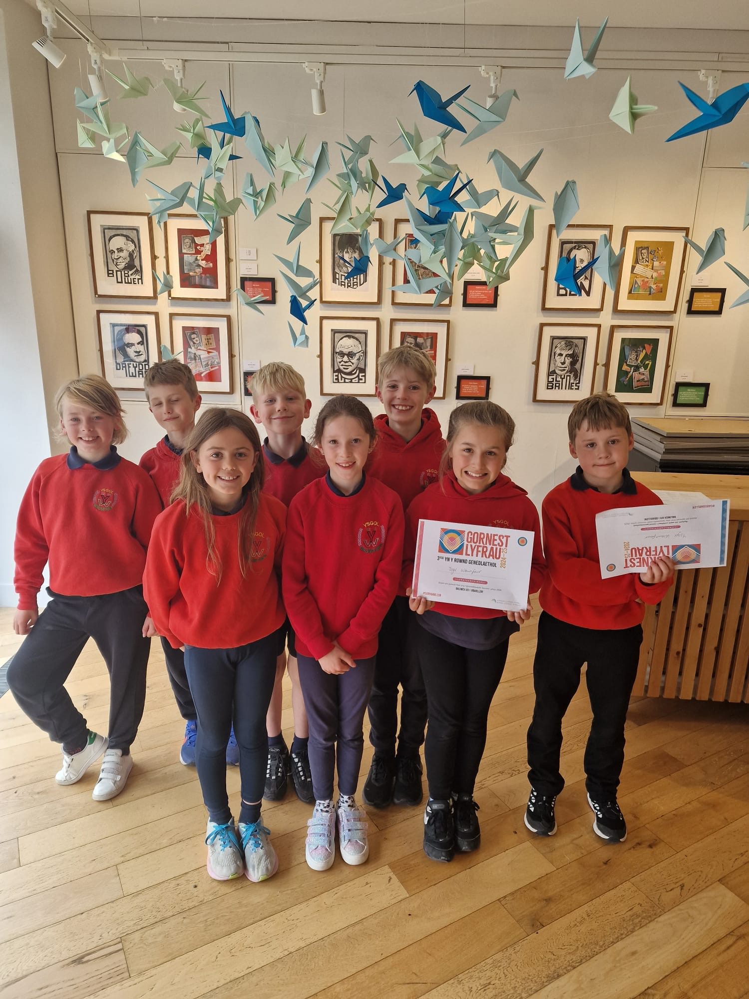Pupils of Ysgol Waunfawr